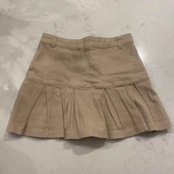 Denim Skort (Beige) - Picture 2 of 5